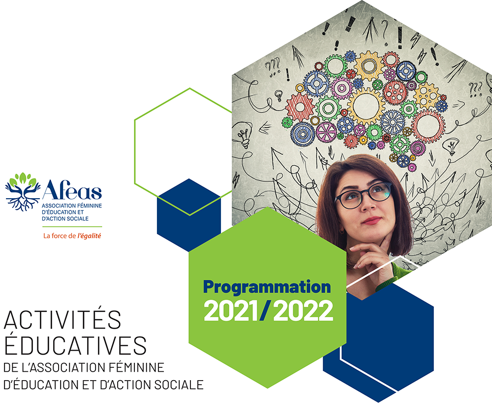 Affiche promotionelle pour les activités éducatives de l'Afeas