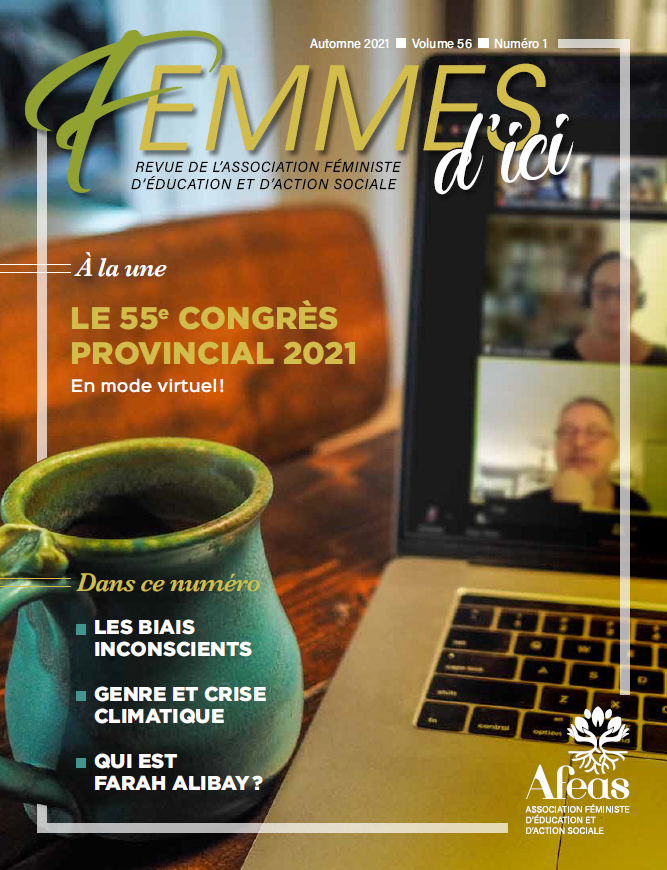 Couverture de la revue automne 2021 de l afeas